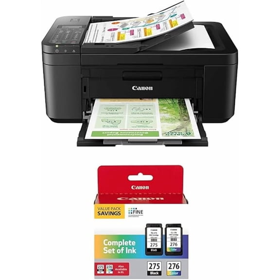 Home Multifunction Wireless Printer with Automatic Document Feeder, Mobile Printing, and Built-in Fax Capabilities
