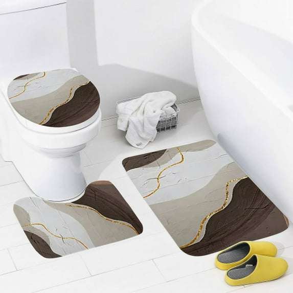 Home Natural Animal Style bathroom floor mats Bath Foot mat modern bathroom accessories rug Toilet mat Bathtub anti-slip carpet