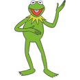 thumbnail image 1 of Home Nursery Decor Art Green Frog Musician Sesame Street Muppet Character Design Vinyl Adhesive Wall Decal Sticker | 20" x 22" Removable Kids Bedroom Living Room Kermit The Frog Wall Decoration, 1 of 5