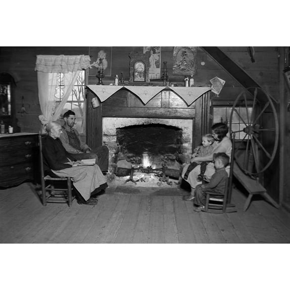 Home Of Elderly Mrs. Jacob Stooksbury History (36 x 24)