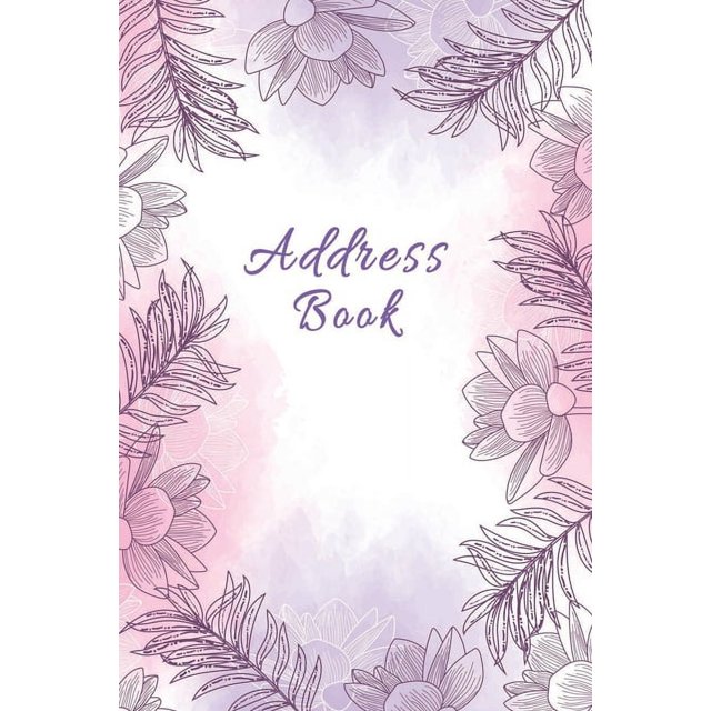 Home & Office Address Book Floral Record Home Work Address with Email Mobile Birthday