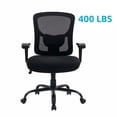 thumbnail image 1 of Home Office Chair, 8Hours Heavy Duty Design, Ergonomic Mid Back Cushion Lumbar Back Support, Computer Desk Chair, Big and Tall Chair, Adjustable Mesh Chair with Arms (Black), 1 of 7