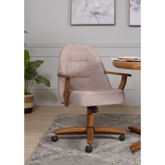 Home Office Chair, Caster Chair with Arms, Single Chair