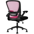 thumbnail image 1 of Home Office Chair Ergonomic Desk Chair Mesh Computer Chair Swivel Rolling Executive Task Chair with Lumbar Support Arms Mid Back Adjustable Chair for Men Adults,Pink, 1 of 16