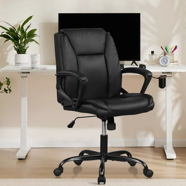 Home Office Chair Mid Back Executive Office Chair Ergonomic Computer ...