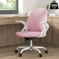 thumbnail image 1 of Home Office Chair Work Desk Chair Comfort Ergonomic Swivel Computer Chair, Breathable Mesh Desk Chair, Lumbar Support Task Chair,Adjustable Height,Pink, 1 of 7