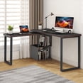 thumbnail image 1 of Home Office Computer Desk with 2-Tier Storage Shelf for Bedroom, Dorm, Study Room, 1 of 7