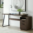 thumbnail image 1 of Home Office Computer Desk with Drawers/Hanging Letter-size Files, 65 inch Writing Study Table with Drawers, 1 of 9
