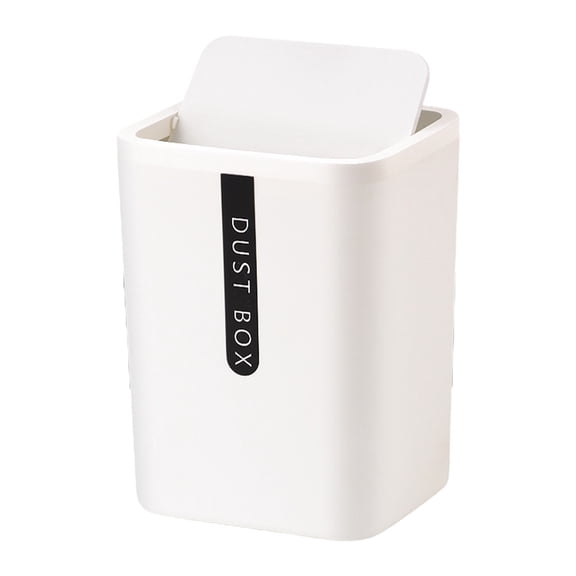Home Office Countertop Garbage Basket Trashbox for Creative Mini Desktop Trash Can Tabletop Plastic Small Waste Bin with