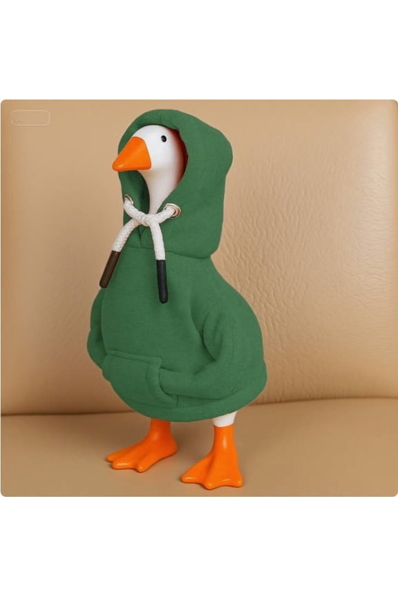 Home Office Desk Accessories, Magnetic Geese Statue with Mini Outfits & Key Clothes Decor, Office Desk Accessories Aesthetic