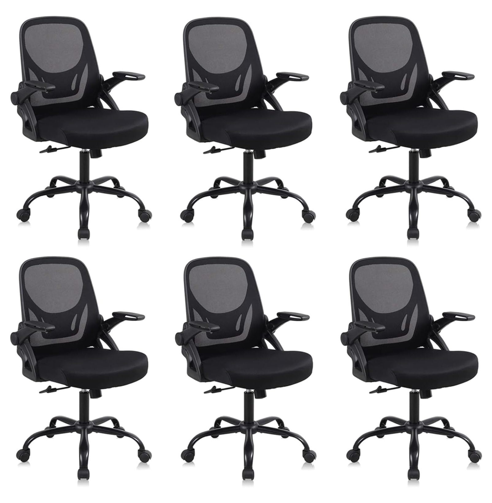 Home Office Desk Chair, Adjustable Height Ergonomic Computer Chair with