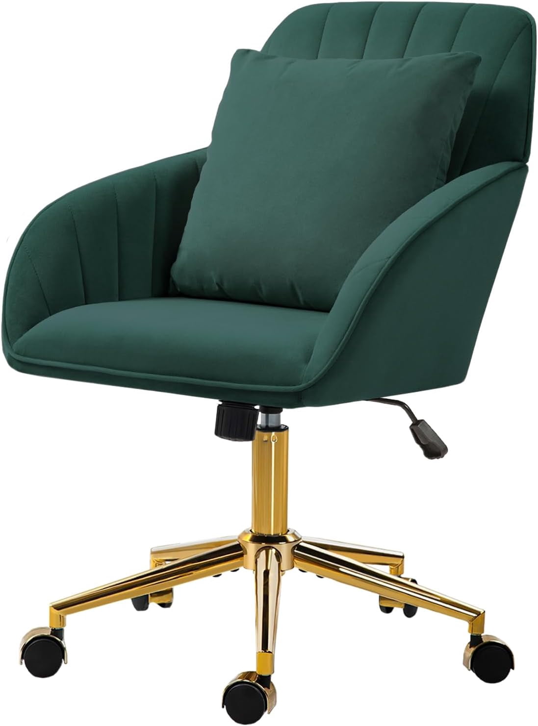 Home Office Desk Chair Comfy with Adjustable Swivel Wheels, Modern ...