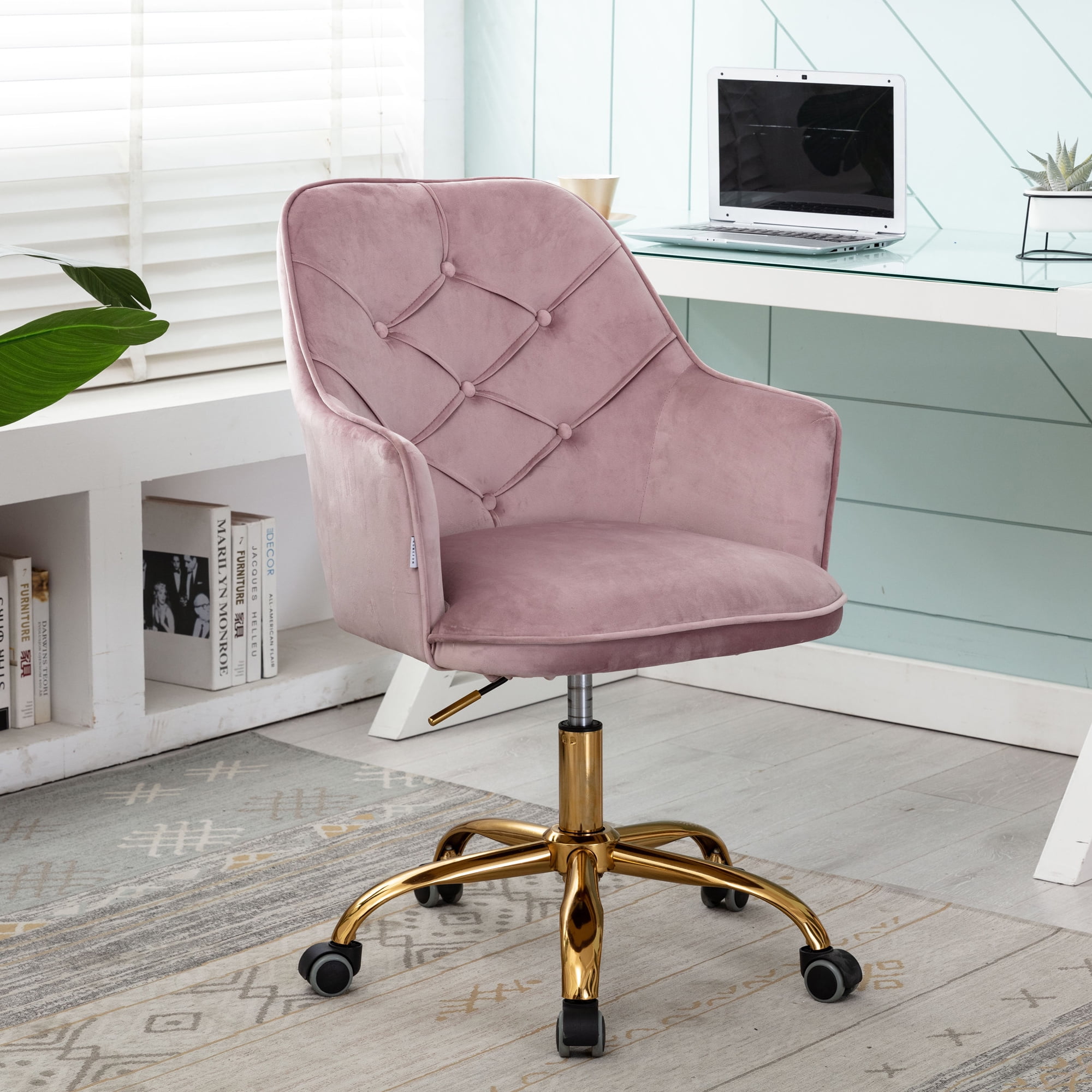 Low-Back Mesh Armless Office Chair,Swivel Rolling Computer Chair No Ar