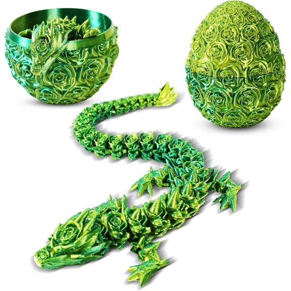 Home Office Desk Decor3D Printed Dragon Egg Crystal 3D Dragon Fidget Toys for Adult Articulated Dragon Egg Surprise Dragon Gifts