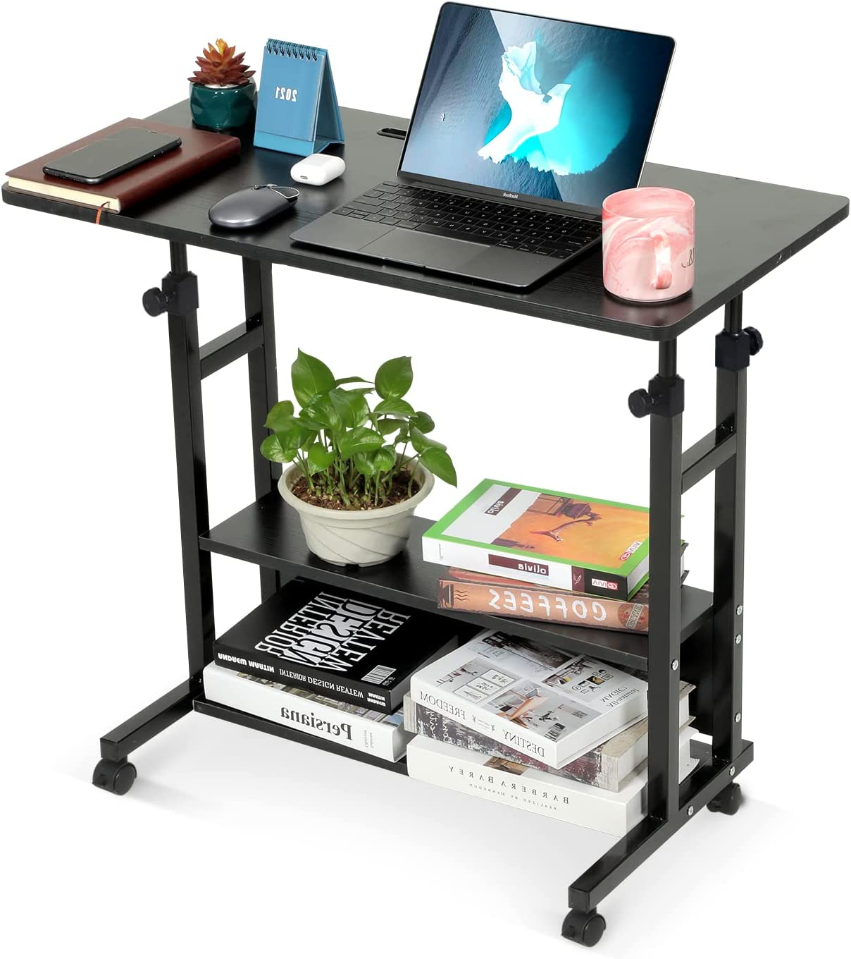 Home Office Desks Standing Adjustable Height Small Laptop Desk with