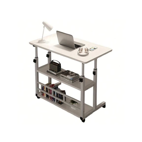 Home Office Furnitur Mobile Lift, Multi-Functional Bedside Desk, Simple Student Desk, Small Study Desk For Bedroom Dormitory, Portable Mobile With Wheels, Laptop Desk, Study Desk, Desktop Workstation