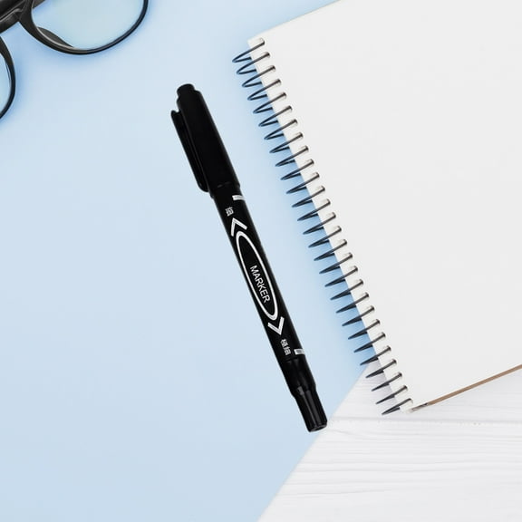 Home Office Furniture - Double-tip Outlining Pen Fast-drying Student Art Fine-tip Small Outlining Pen Sign Label Oil-based Waterproof Black Red Blue Marker 2.2ml