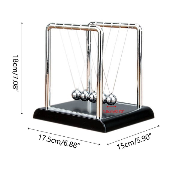 Home Office Ornaments Children Science Toys, Rvkxad Kinetic Energy Perpetual Motion Desk Decor, Plastic Metal Educational Gadget for Home Decoration