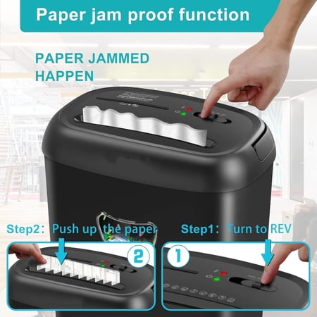 Home Office Paper Shredder,14-Sheet Cross Cut with 6.6-Gallon Basket, High Security Level P-4,3-Mode Design Shred Card/CD/Paper