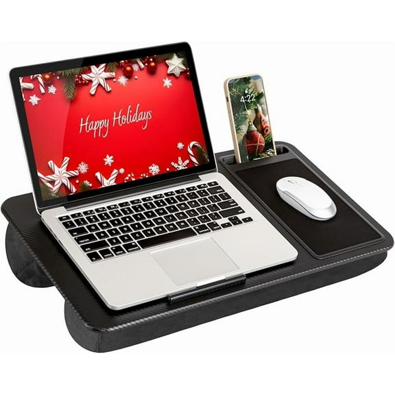 Home Office Pro Lap Desk with Wrist Rest, Mouse Pad, and Phone - Fits up to  Laptops - Style