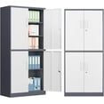 Home Office Storage with Shelves and Doors Metal Utility