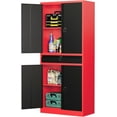 Home Office Storage with Shelves and Doors Metal Utility