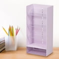 thumbnail image 1 of Home Organization, Desktop Storage Box, Transparent Flat Partition Shelf, Student Artifact Desk, Pencil Slanted Organizing Rack, Family Gifts, 1 of 3