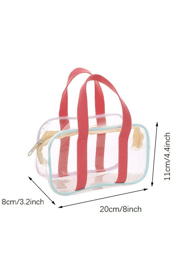 Home Organization Slim Gap Filler Corner Shelf Organizer PVC Beach Bag For Women Transparent Plastic Tote Bag 1pc