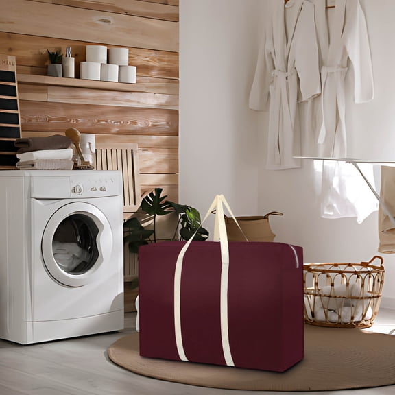 Home Organization - Travel Storage Bag Moving Bag Large Capacity Non-woven Quilt Bag Portable Duffel Bag Practical Storage Trunks & Bag