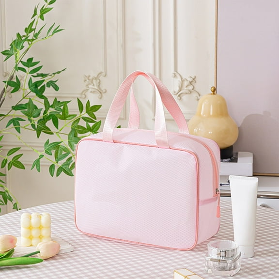 Home Organization - Water Repellents EVA Mesh Travel Portable Storage Bag Multifunctional Makeup And Toiletries Bag Travel Clothing/item Storage Bag Bathroom Storage & Organization