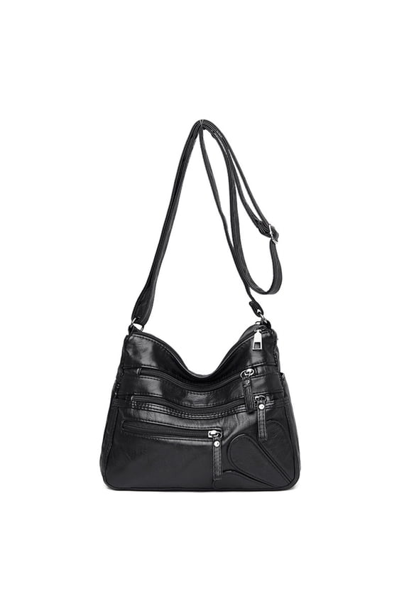 Home Organization - Women's Crossbody Bag, Double Zipper Crossbody Bag, Shoulder Purse, Makeup Bag, Large Capacity Crossbody Storage Trunks