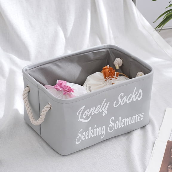 Home Organization on Clearance! Storage Basket Fabric Material Foldable Storage Basket Home Clothing Toys Miscellaneous Storage Basket