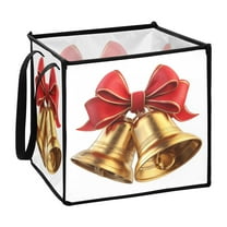 Home Organizer Foldable Fabric Storage Bin With Handle 3d Realistic Bells