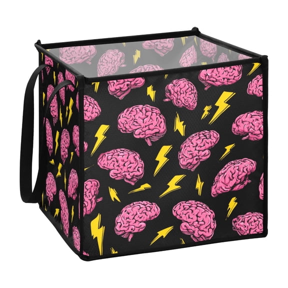 Home Organizer Foldable Fabric Storage Bin With Handle Brains&bolts