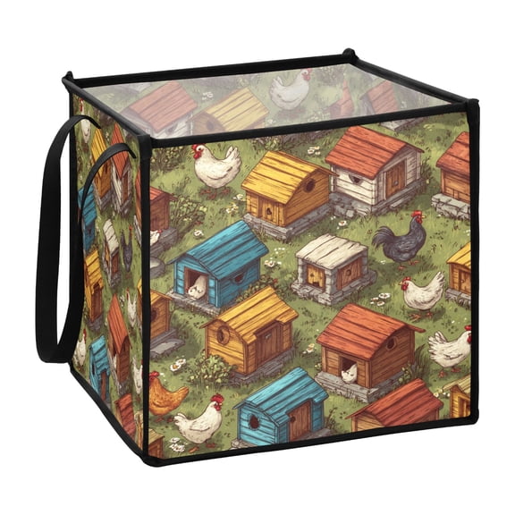 Home Organizer Foldable Fabric Storage Bin With Handle Henhouse
