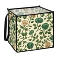 thumbnail image 1 of Home Organizer Foldable Fabric Storage Bin With Handle Indian Style Flower, 1 of 7