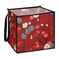 thumbnail image 1 of Home Organizer Foldable Fabric Storage Bin With Handle Plum Blossom Painting, 1 of 7