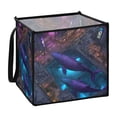thumbnail image 1 of Home Organizer Foldable Fabric Storage Bin With Handle The Whales in The Cyber City, 1 of 7