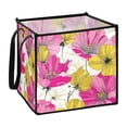 thumbnail image 1 of Home Organizer Foldable Fabric Storage Bin With Handle Yellow Pattern, 1 of 7