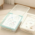 thumbnail image 1 of Home Organizer and Storage, Double Side Clear Hard Shell Window.Blanket Storage Bag,Stackable Closet Storage Bin., 1 of 9