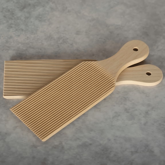Home Organizer with Wood, for kitchens, Set of 2 Beech Wood Gnocchi Board And Butter Paddle, Ideal