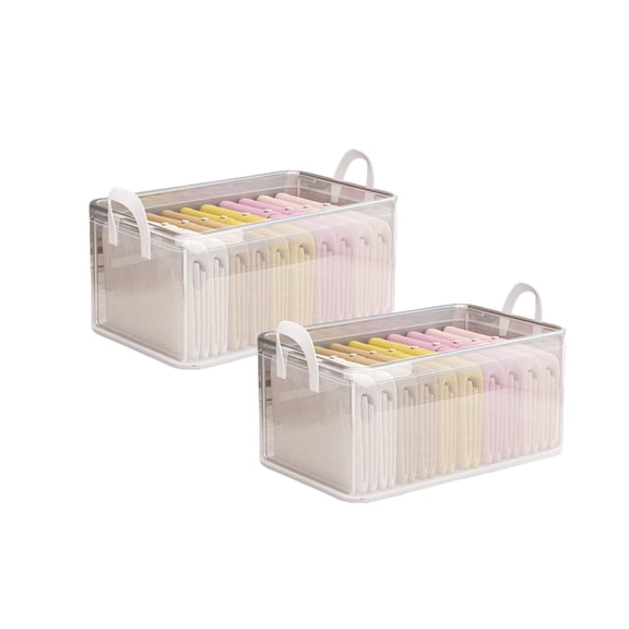 Home Organizers PVC Storage Bin Clear and Waterproof for Jewelry and Accessories