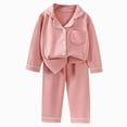 thumbnail image 1 of Home Pajama Set, Short Sleeve, Long Pants, Snug Fit Baby and Kid Pajamas Loungewear Homewear for 0 6 12 18 24 M 1t 2t 3t 4t 5t 6t Pajamas Dailywear Set,12-18 Months, 1 of 3