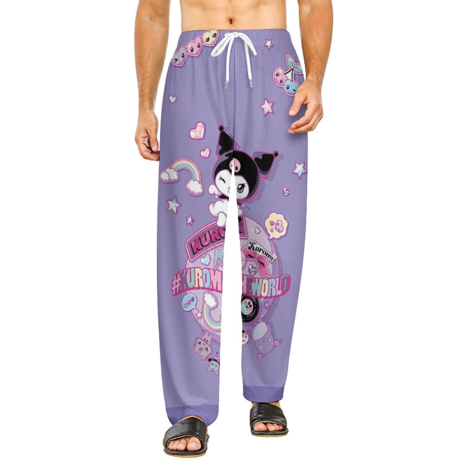 Home Pajamas Kuromi Unisex Soft And Comfortable Pajama Pants For Mens ...
