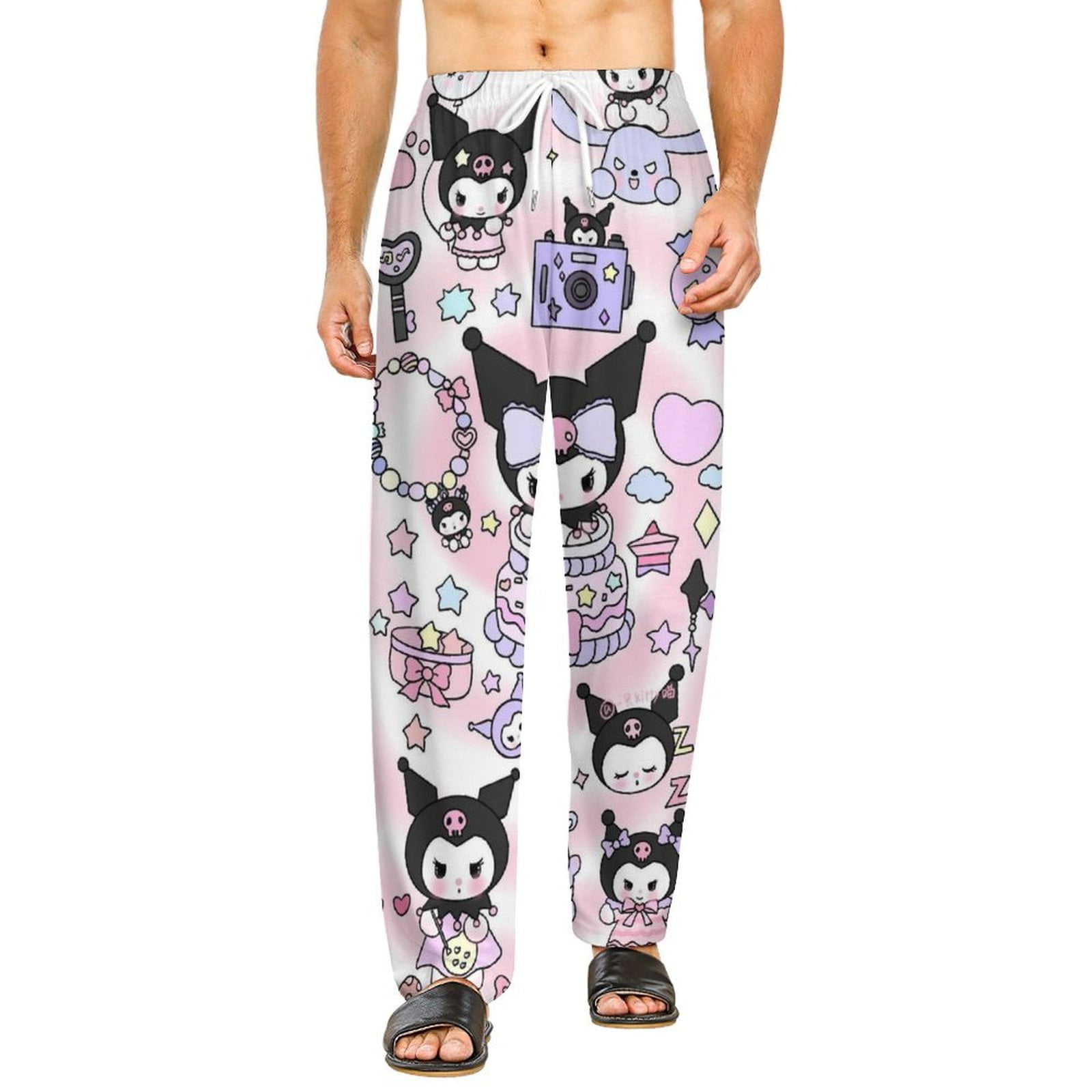 Home Pajamas Kuromi Unisex Soft And Comfortable Pajama Pants For Mens ...