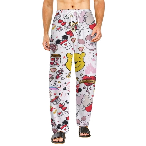 Home Pajamas Winnie The Pooh Unisex Soft And Comfortable Pajama Pants For Mens Womens Nightgown