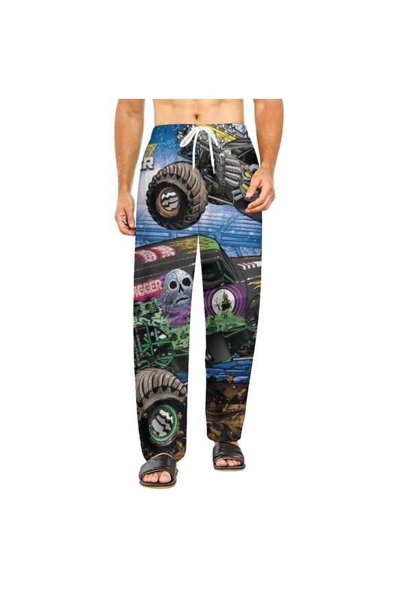 Home Pajamas Monster-Jam Unisex Soft And Comfortable Pajama Pants For Mens Womens Nightgown