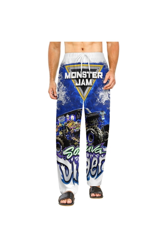 Home Pajamas Monster-Jam Unisex Soft And Comfortable Pajama Pants For Mens Womens Nightgown