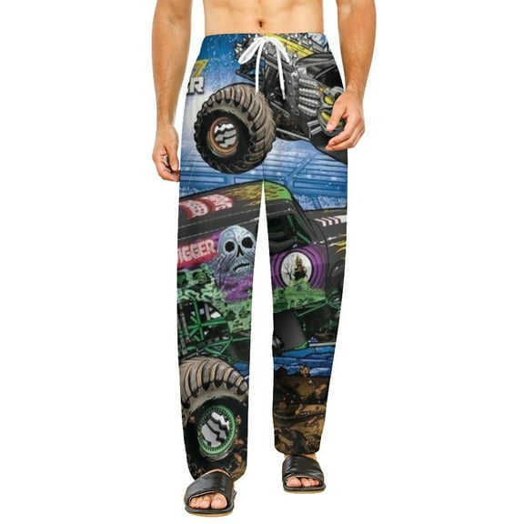 Home Pajamas Monster-Jam Unisex Soft And Comfortable Pajama Pants For Mens Womens Nightgown