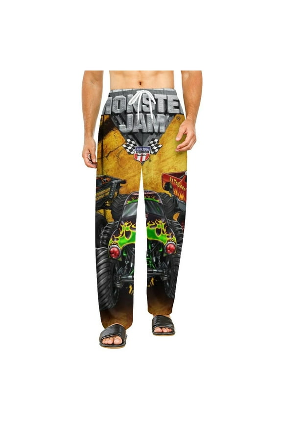 Home Pajamas Monster-Jam Unisex Soft And Comfortable Pajama Pants For Mens Womens Nightgown